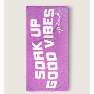VS PINK AMETHYST PURPLE BEACH TOWEL